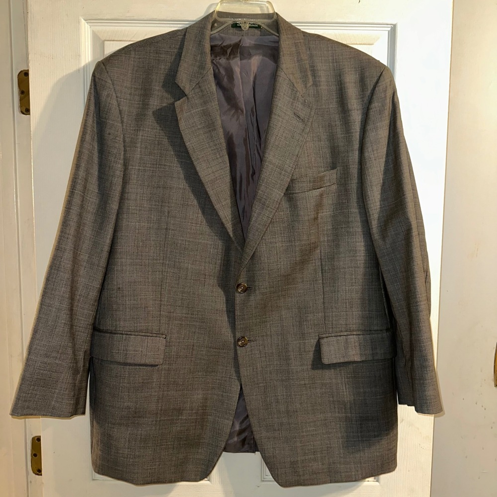 Lauren Ralph Lauren Green Label 100% Wool Blazer 48R Woolmark Canada Union Made‎